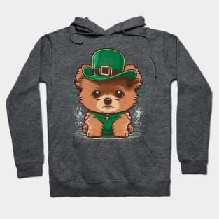 Saint Patrick's day Puppy wear on world animal day too Hoodie